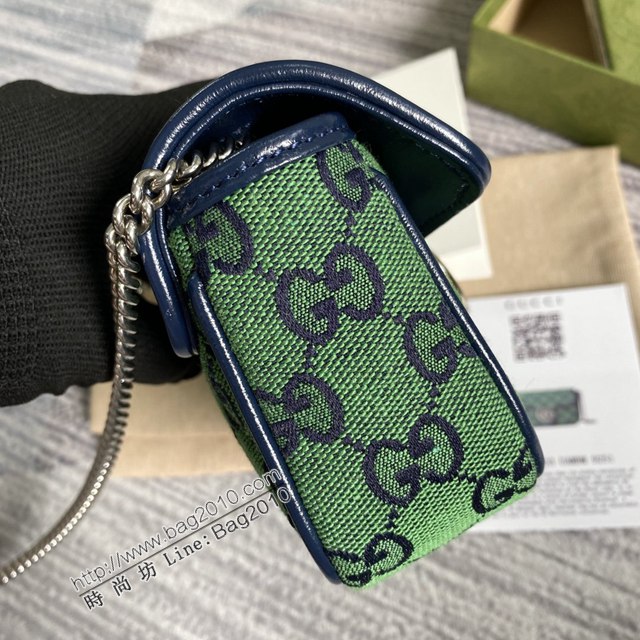 Gucci經典百搭女包 古馳GG Marmont Mini女包 Gucci全皮鏈條迷你小挎包 476433  ydg3274